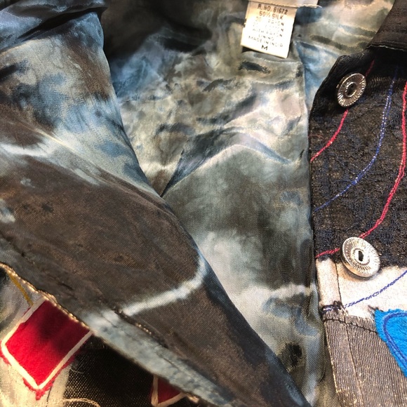 Sandy Starkman Jacket Womens Med Art to Wear Silk Rayon 80's 90's Y2K - Picture 11 of 16